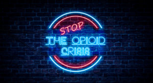 Stop The Opioid Crisis neon sign