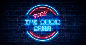 Stop The Opioid Crisis neon sign